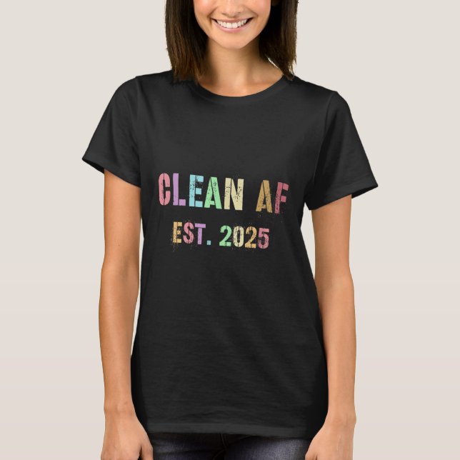 Camiseta Futuro Engraçado Limpo Af Est 2025 Griling Clean P (Frente)