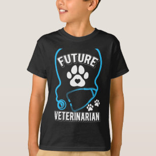 Camiseta Futuro estetoscópio veterinário engraçado