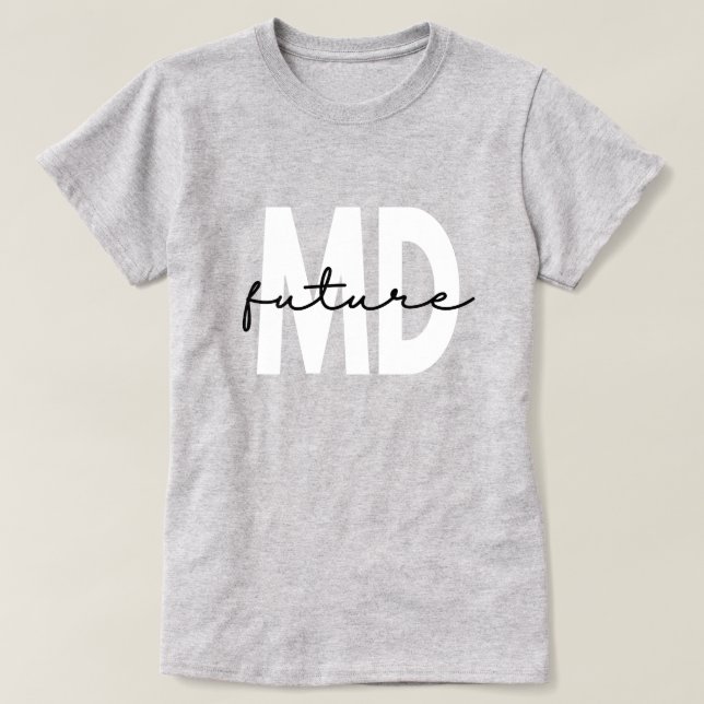 Camiseta Futuro Estudante da Faculdade de Medicina MD (Frente do Design)