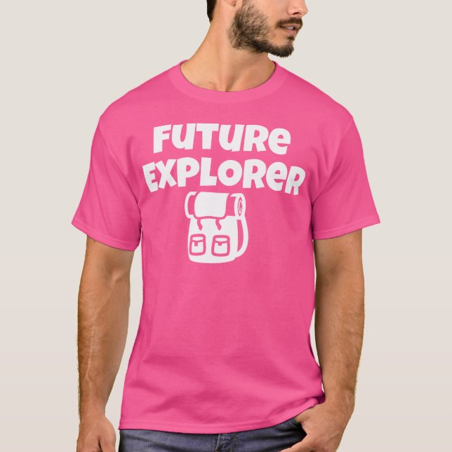 Camiseta Futuro Explorador Campanha Para Meninas Viagem (Frente)
