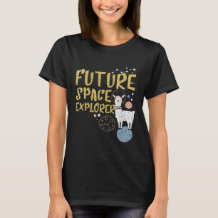 Camiseta Futuro Explorador Espacial Llama Astronauta Divert