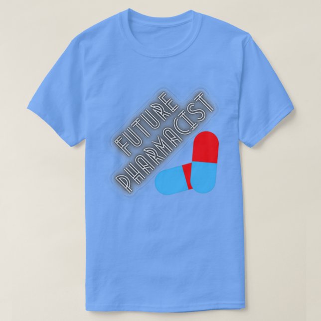 Camiseta Futuro Farmacêutico presente para homens engraçado (Frente do Design)