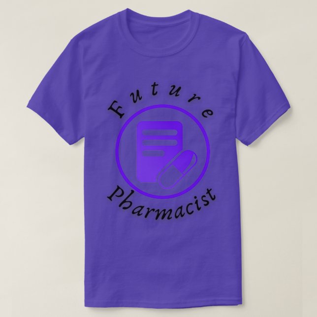 Camiseta Futuro Farmacêutico presente para homens engraçado (Frente do Design)