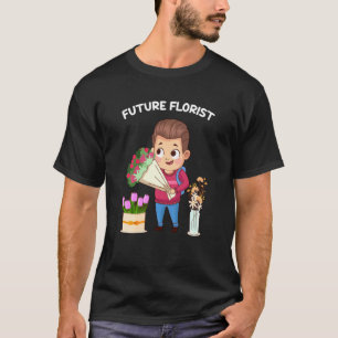 Camiseta Futuro Florista Homens Jardineiro Buquê Flor Arran