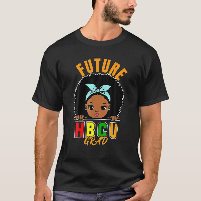 Camiseta Futuro Formando HBCU Graduação de Meninas História (Frente)