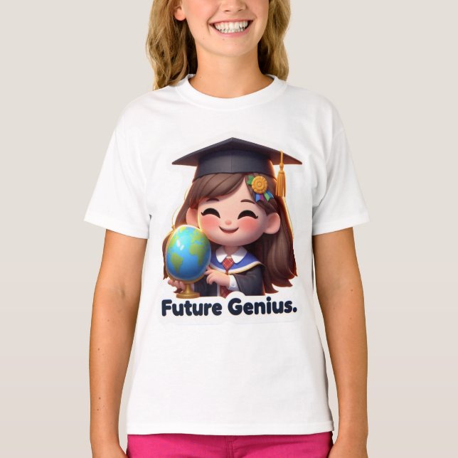 Camiseta Futuro gênio " Voltar à escola" (Frente)