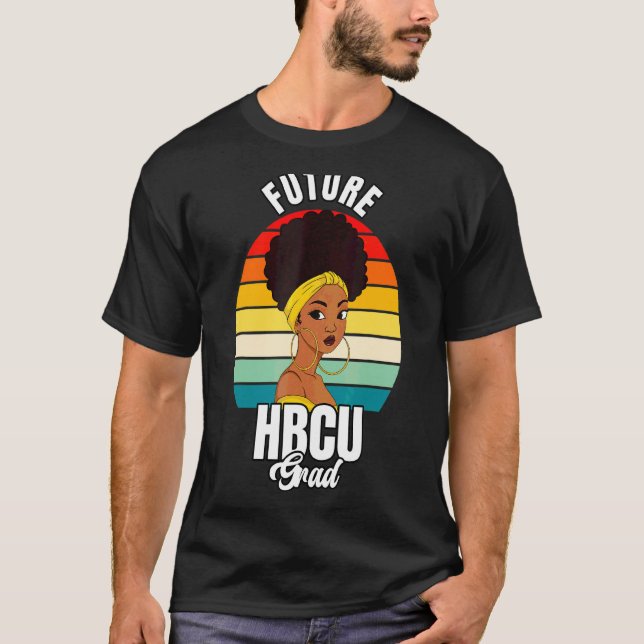 Camiseta Futuro Graduação De Garotas De Formando Hbcu Histo (Frente)
