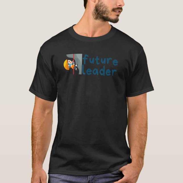 Camiseta Futuro Líder Kids Rock Escalando Presente Clim-Líd (Frente)