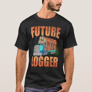 Camiseta Futuro Logger Lumberjack Wood Cutter Logging Sawmi