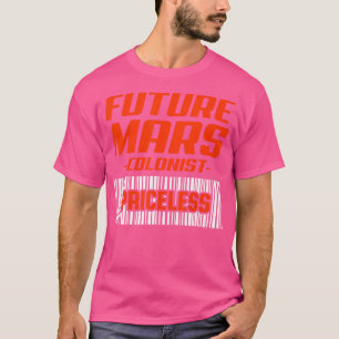 Camiseta Futuro Marte Colonista Preço Engraçado Astronomia