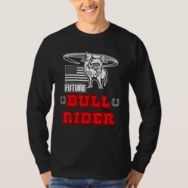 Camiseta Futuro Mecânico de guinchamento da Bull Rider Rode (Frente)