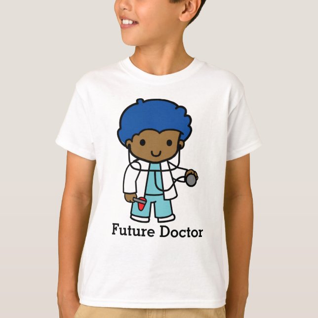 Camiseta Futuro médico com estetoscópio (Frente)