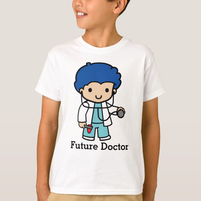 Camiseta Futuro médico com estetoscópio (Frente)
