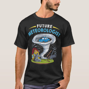 Camiseta Futuro Meteorologista Crianças Costume Weathermen 