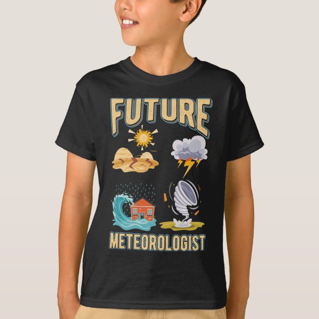 Camiseta Futuro Meteorologista Cute Weather Watcher (Frente)