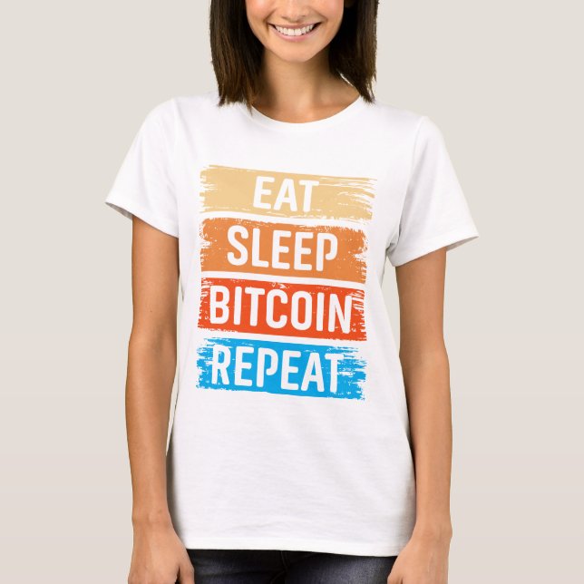Camiseta Futuro Milionário Bitcoin Humor Criptomoeda (Frente)