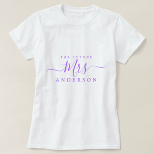 Camiseta Futuro Nome Personalizado do Script de Chic para s