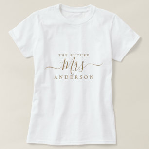 Camiseta Futuro Nome Personalizado do Script de Chic para s