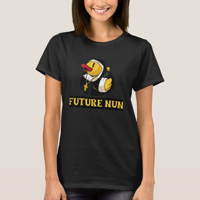 Camiseta Futuro Nun Rubber Duck Bathroom Squeb C (Frente)