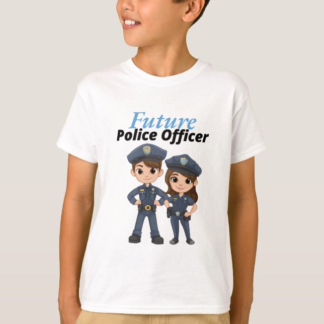 Camiseta Futuro Oficial da Polícia (Frente)