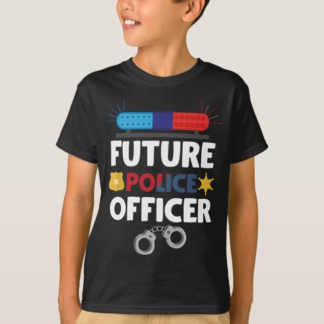 Camiseta Futuro Oficial de Polícia Costume (Frente)