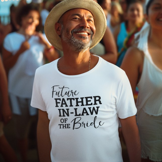 Camiseta Futuro Pai na Lei do Casamento WV da Noiva (Criador carregado)