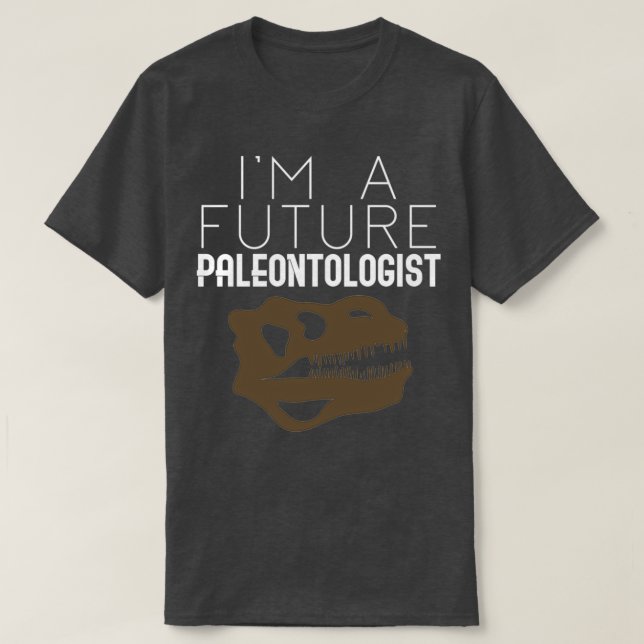 Camiseta Futuro Paleontologista Arqueologia Dinossauros Fos (Frente do Design)