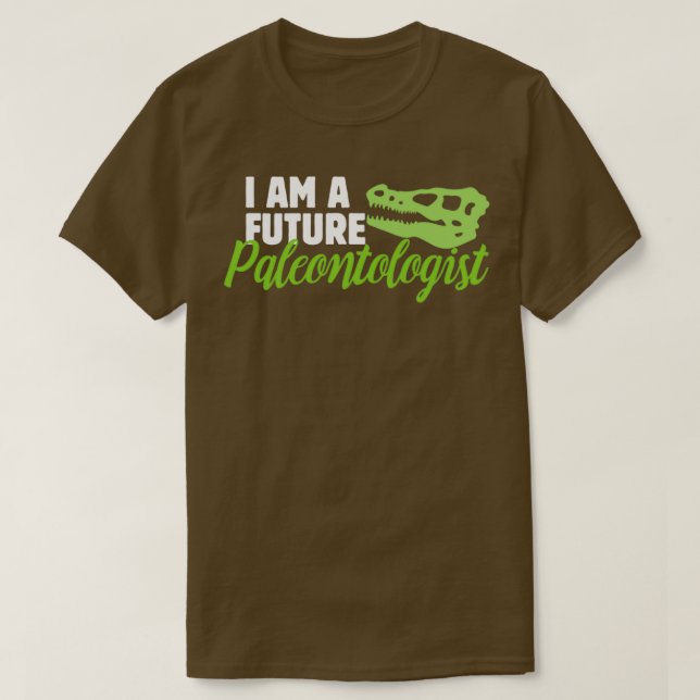 Camiseta Futuro Paleontologista Dinossauros Pré-Históricos  (Frente do Design)