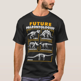 Camiseta Futuro Paleontólogo Dinossauro Fóssil Paleontologi