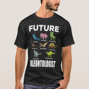 Camiseta Futuro Paleontólogo Dinossauros Fósseis Paleontol