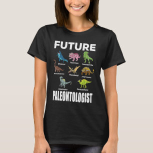 Camiseta Futuro Paleontólogo Dinossauros Fossils Paleontol