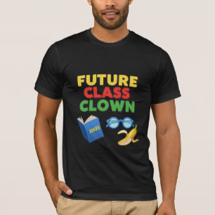 Camiseta Futuro Palhaço da Turma Design Divertido para Estu