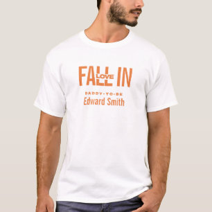 Camiseta Futuro Papai Enamora-se Chuveiro de Bebê Personali