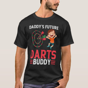 Camiseta Futuro Parceiro de Dardos do Papai Jogador de Dar