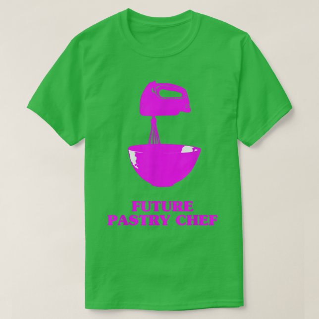 Camiseta Futuro pasteleiro cozinhando Comida de palheiro (Frente do Design)