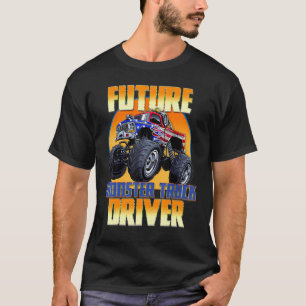 Camiseta Futuro Piloto de Caminhão Monstro Vintage Retro Ca