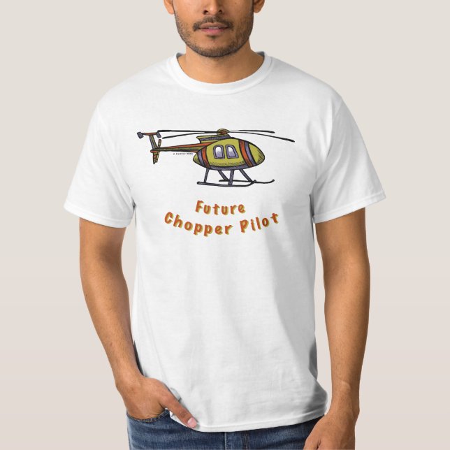 Camiseta Futuro piloto de helicóptero (Frente)