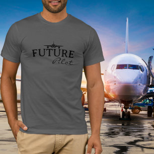 Camiseta Futuro Piloto Estudante Piloto Aviador Simples Per