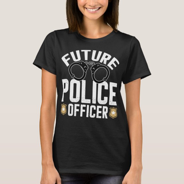 Camiseta Futuro Policial Engraçado Policiais (Frente)