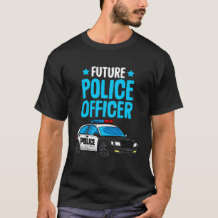 Camiseta Futuro Policial Policial Boys Crianças Todd