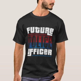 Camiseta Futuro Policial Policial Funny Cop Gift Aca