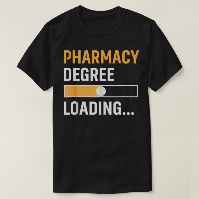 Camiseta Futuro Presente Farmacêutico para Doutorado em Far (Frente do Design)