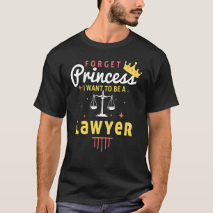 Camiseta Futuro Princesa Advogada, Escritora de Direito das