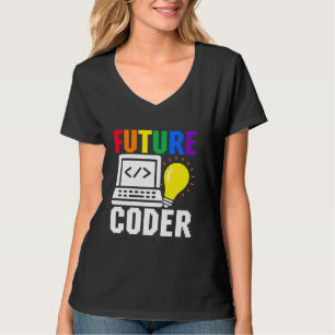 Camiseta Futuro Programador de Computador Infantil Carinhos