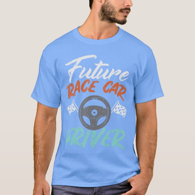 Camiseta Futuro Race Motorista Cute Racer Boys Garotas Gi (Frente)