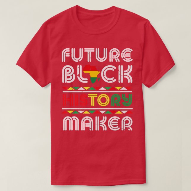 Camiseta Futuro Rei da História Negra (Frente do Design)