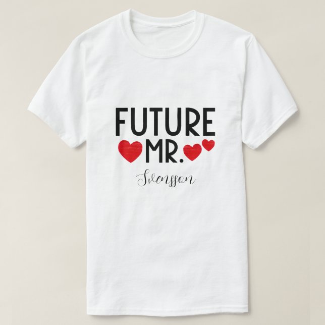 Camiseta Futuro T-Shirt do Sr. Personalizado (Frente do Design)