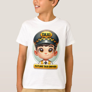 Camiseta Futuro Taxi Driver Kids T-Shirt - Cartoon Adorável