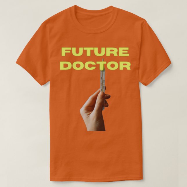 Camiseta Futuro Trabalho de Médico (Frente do Design)