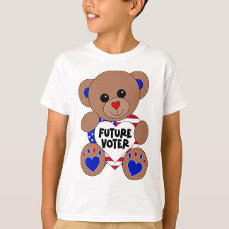 Camiseta Futuro Urso de Teddy Votando Eleições nos EUA